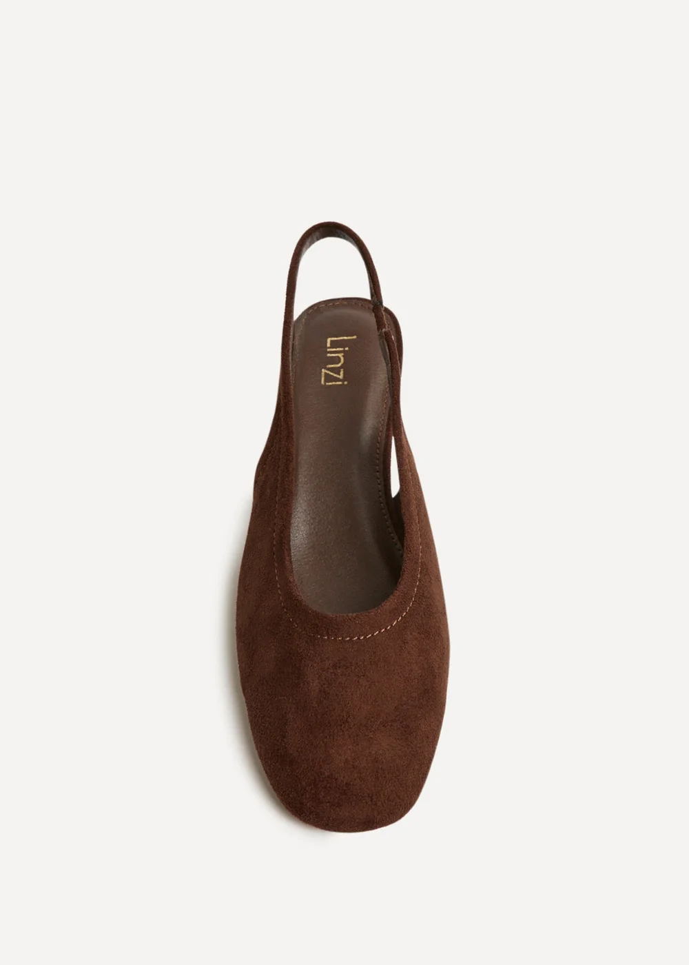 Linzi Glide Brown Faux Suede Mary Jane Heels - 4 Image 3