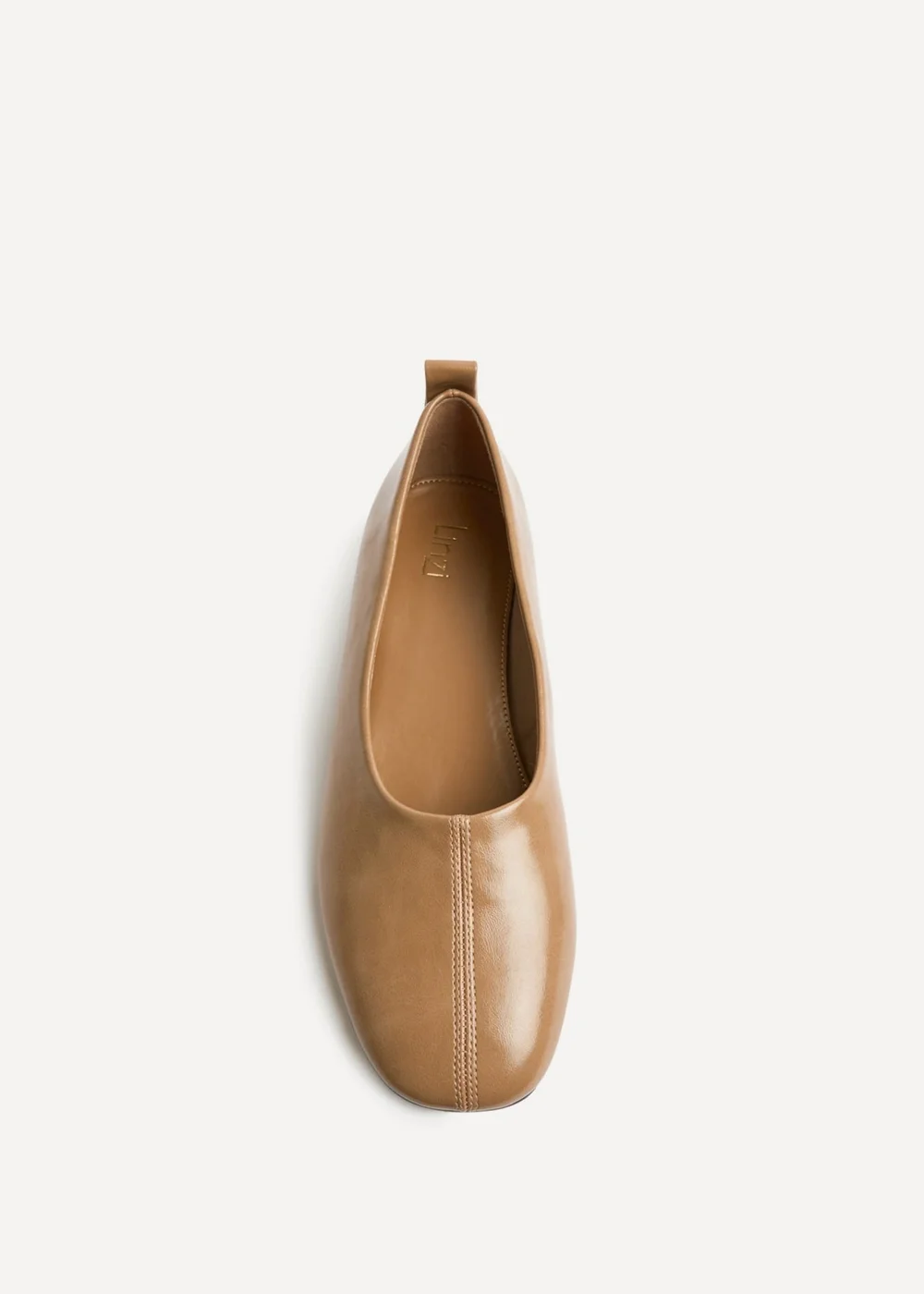Linzi Capsule Camel Faux Leather Ballet Flats - 5 Image 4
