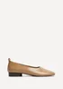 Linzi Capsule Camel Faux Leather Ballet Flats - 5 Image 2