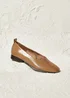 Linzi Capsule Camel Faux Leather Ballet Flats - 5 Image 1