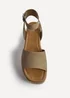 Linzi Nirvana Taupe Nubuck Flatform Sandals - 7 Image 4