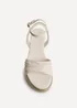 Linzi Dazed Ivory Faux Leather Flatform Sandals - 5 Image 4