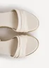 Linzi Dazed Ivory Faux Leather Flatform Sandals - 5 Image 5