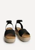 Linzi Nirvana Black Nubuck Flatform Sandals - 5 Image 3