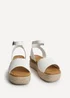 Linzi Nirvana White Nubuck Flatform Sandals - 6 Image 3
