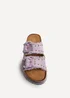Linzi Bahama Lilac Diamante Flatform Sandals - 4 Image 4