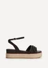 Linzi Dazed Brown Faux Leather Flatform Sandals - 4 Image 2