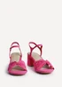 Linzi Broadway Pink Faux Suede Heeled Sandals - 4 Image 3
