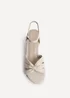 Linzi Broadway Nude Faux Leather Heeled Sandals - 4 Image 4