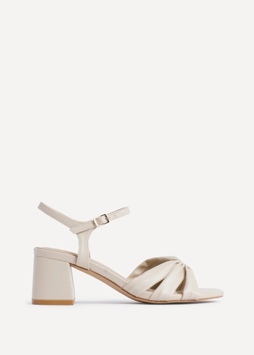 Linzi Broadway Nude Faux Leather Heeled Sandals - 4 Image 2