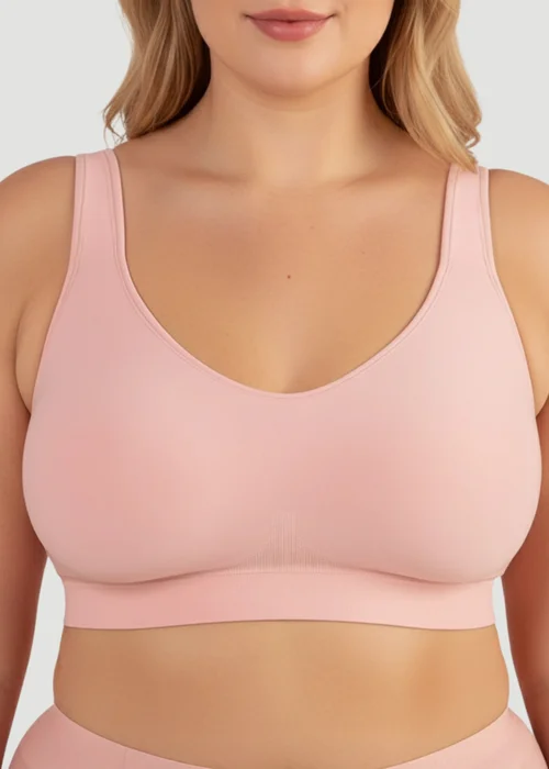 Conturve Blush Pink Adjustable Wire Free Shaper Bra - S Image 3