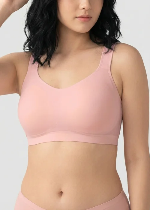 Conturve Blush Pink Adjustable Wire Free Shaper Bra - S Image 1
