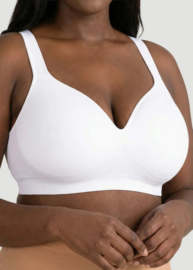 Conturve White Contour Wirefree Bra