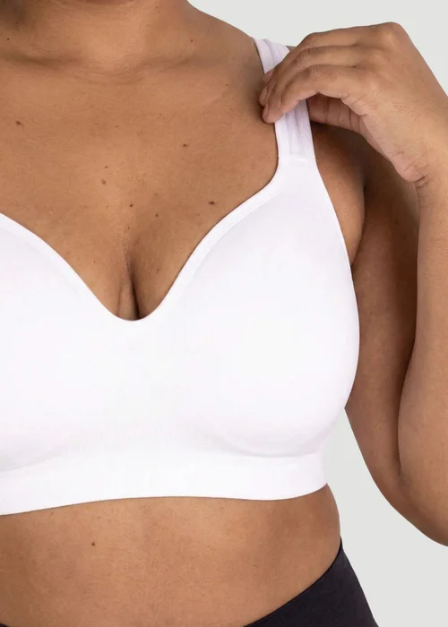 Conturve White Contour Wirefree Bra - M Image 4