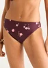 Gini London Brown Floral Printed Bikini Bottom - 16 Image 3
