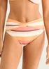 Gini London Multi Color Twist Front Tripe Bikini Bottom - 16 Image 3