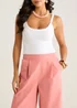 Gini London Coral Linen Mix Wide Leg Trouser - 8 Image 3