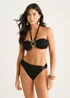 Gini London Black Sun Trim Halter Neck Bikini Top - 10 Image 1