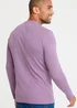 Cotton Traders Dark Grape Long Sleeve Grandad Base Layer Top - XS Image 3
