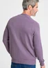 Cotton Traders Dark Grape Cotton Button Through Cardigan - M Image 2