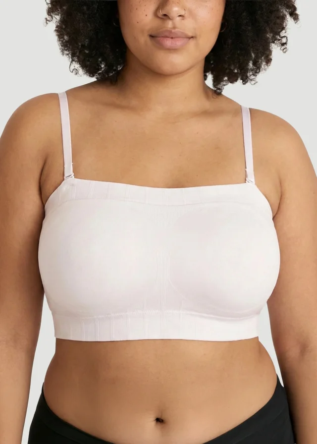 Conturve White Convertible Strapless Bandeau Bra