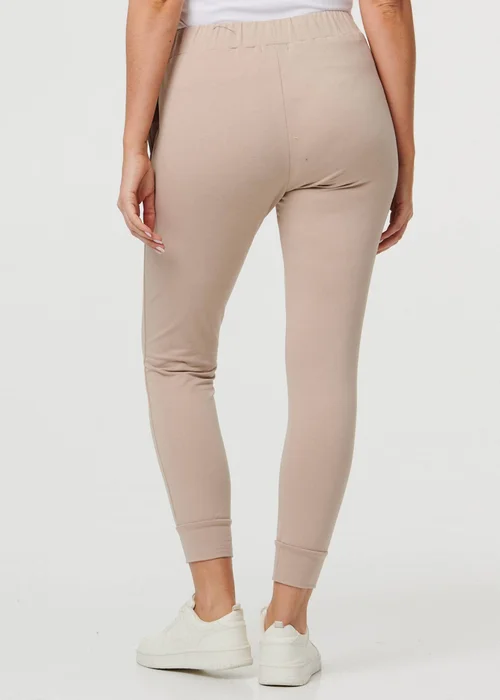 Izabel London Stone Adjustable Drawstring Waist Slim Joggers - 12 Image 2