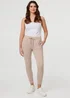 Izabel London Stone Adjustable Drawstring Waist Slim Joggers - 12 Image 4