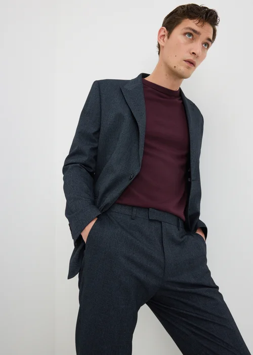 Taylor & Wright Richmond Check Tailored Fit Suit Jacket - 38 Chest Short Image 1