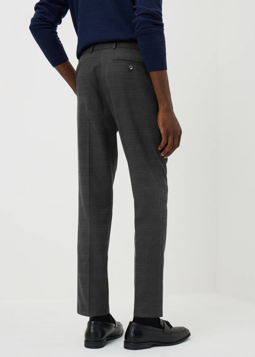 Taylor & Wright Grey Active Waist Check Slim Fit Trosuers - 26/L29 Image 2