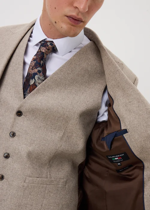 Taylor & Wright Regent Italian Stone Tailored Fit Suit Jacket - 38 Chest Short Image 3