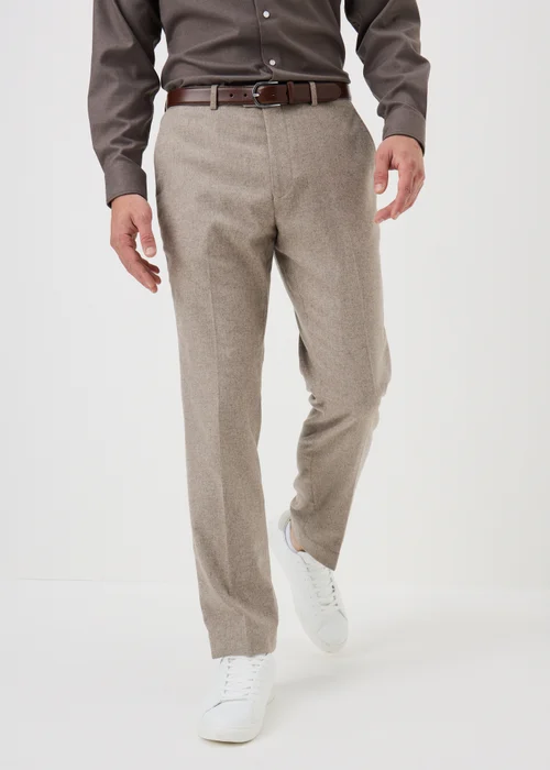 Taylor & Wright Regent Italian Stone Tailored Fit Suit Trousers - 32 Waist 29 Leg Image 1