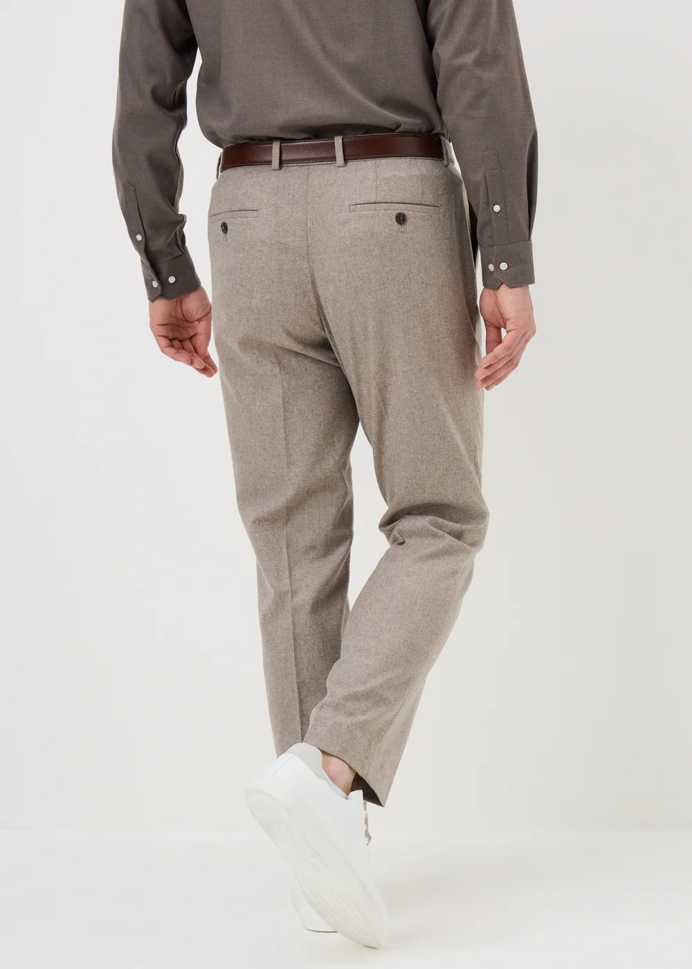Taylor & Wright Regent Italian Stone Tailored Fit Suit Trousers - 32 Waist 29 Leg Image 2