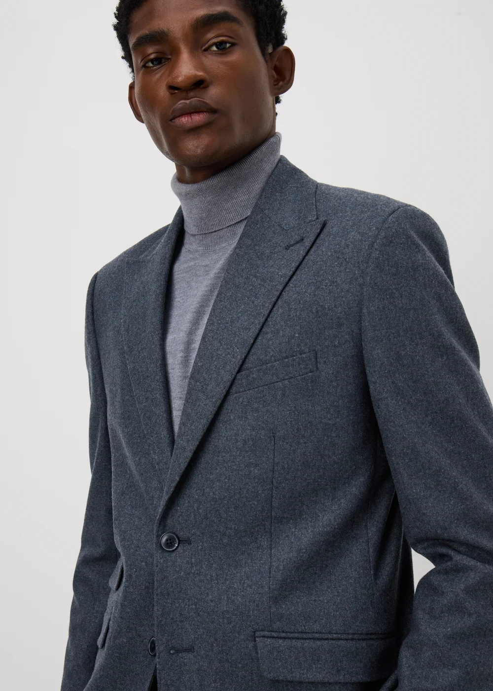 Taylor & Wright Derwent Italian Denim Tailored Fit Suit Jacket - 38 Chest Short Image 3