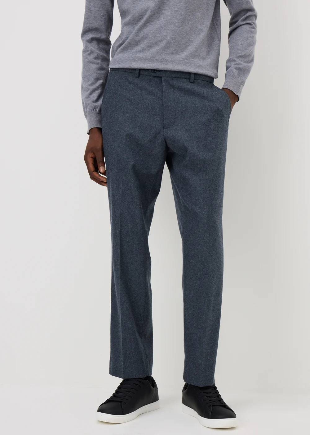 Taylor & Wright Derwent Italian Denim Tailored Fit Suit Trousers - 32/L29 Image 1