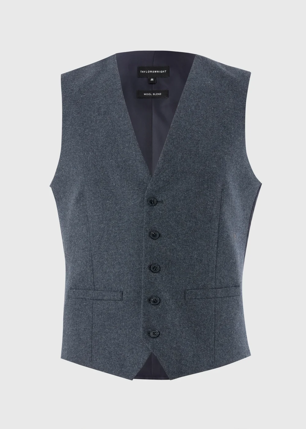 Taylor & Wright Derwent Italian Denim Suit Waistcoat - S Image 5