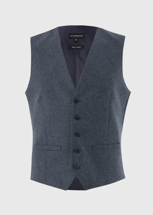 Taylor & Wright Derwent Italian Denim Suit Waistcoat - S Image 5