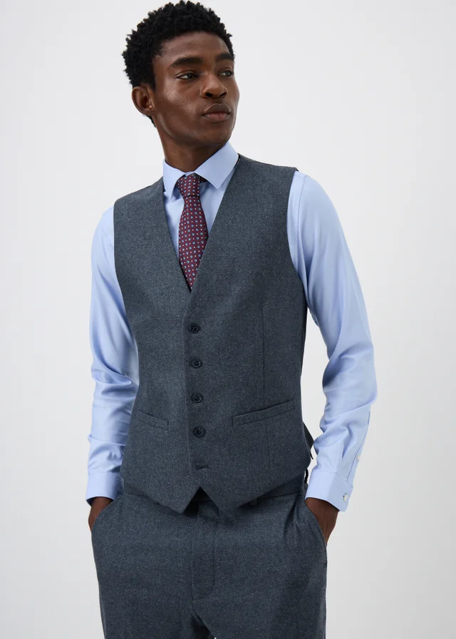 Taylor & Wright Derwent Italian Denim Suit Waistcoat