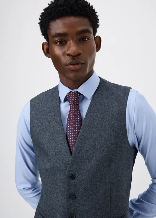Taylor & Wright Derwent Italian Denim Suit Waistcoat - S Image 3