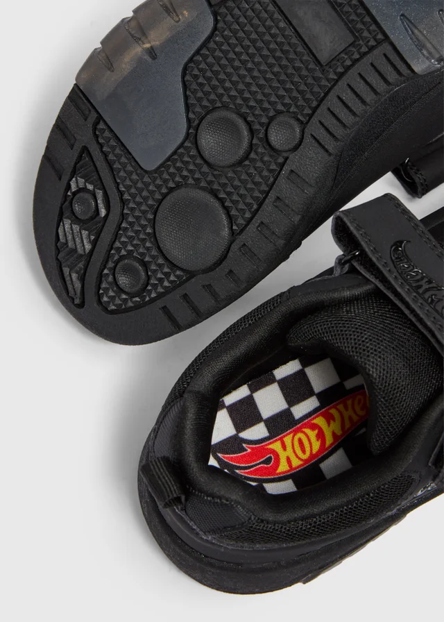 Hot Wheels Boys Black School Shoes (Younger 8-Older 2)