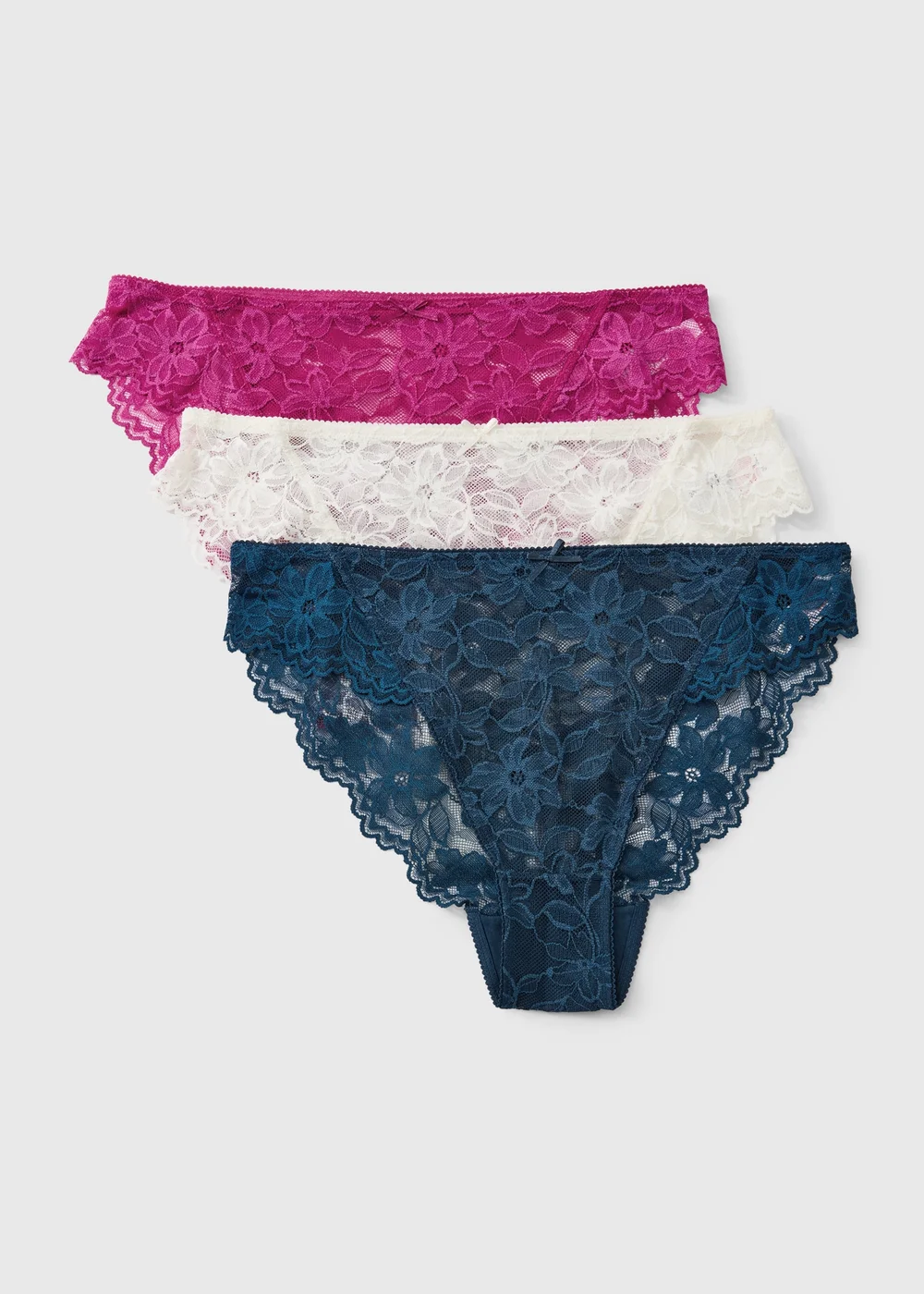 3 Pack Multi Lace Knickers - 8 Image 1
