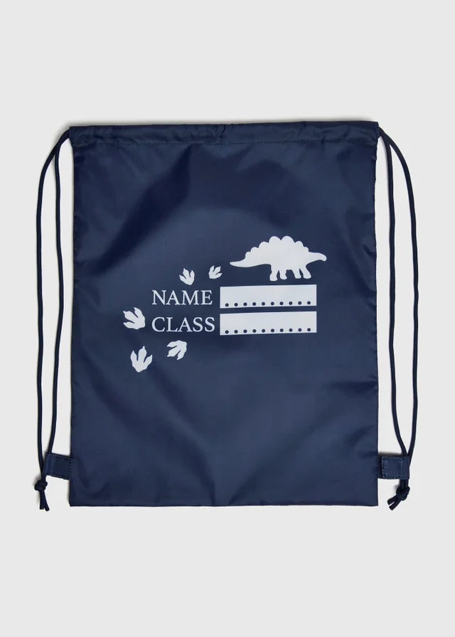 Boys Navy Dino Pumpbag