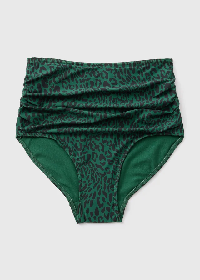 Green Leopard Shapewear Bikini Brief