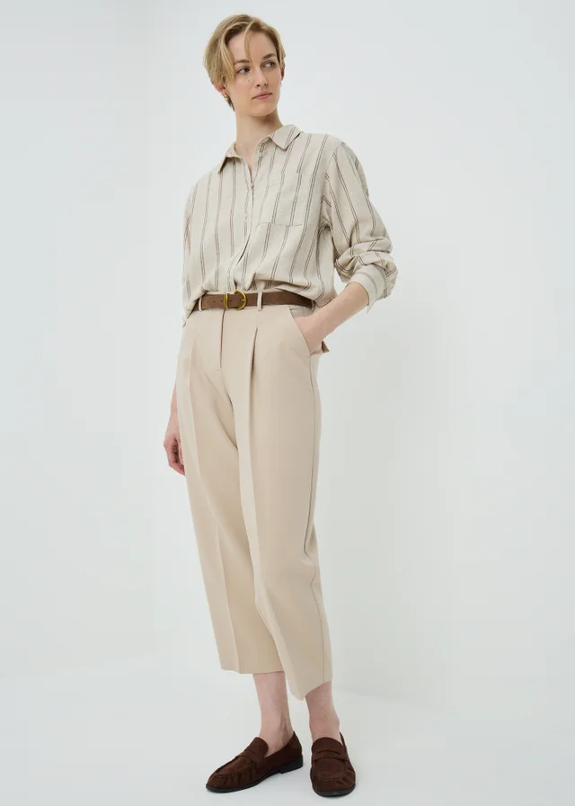Stone Barrel Leg Trousers