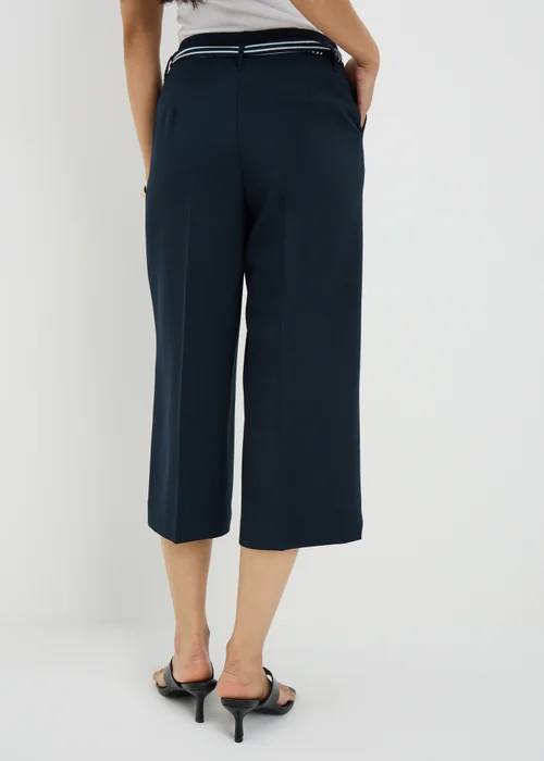 Navy Scarf Wide Leg Culottes - 14 Image 2