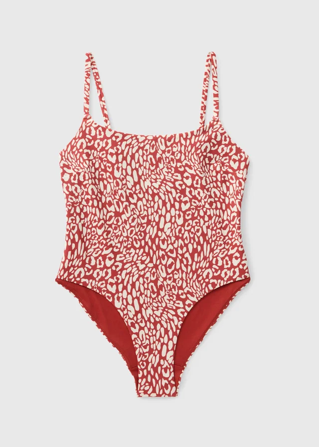 Rust Animal Scoop Swimsuit