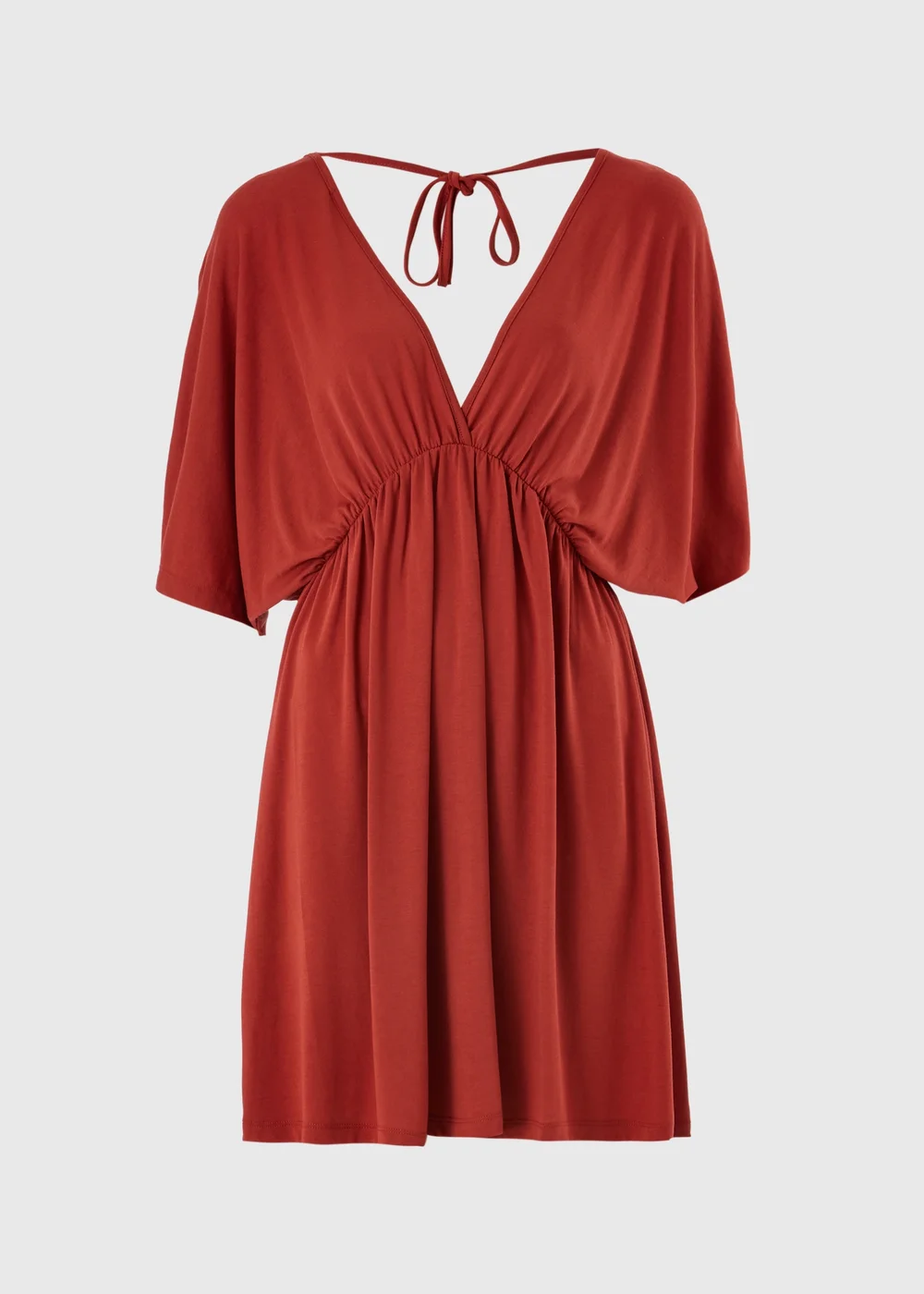 Rust Jersey Kaftan - XS Image 1