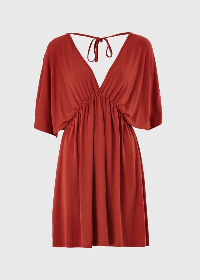 Rust Jersey Kaftan