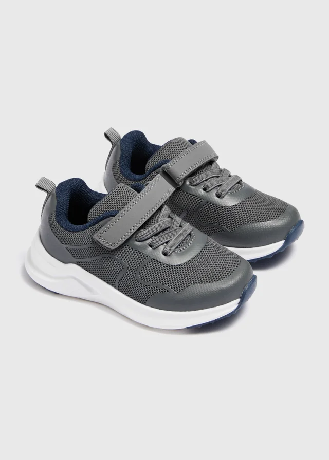 Boys Grey Chunky Trainers (Younger 4-12)