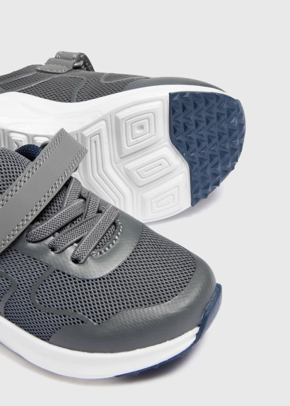 Boys Grey Chunky Trainers (Younger 4-12) - 4 Infants Image 2