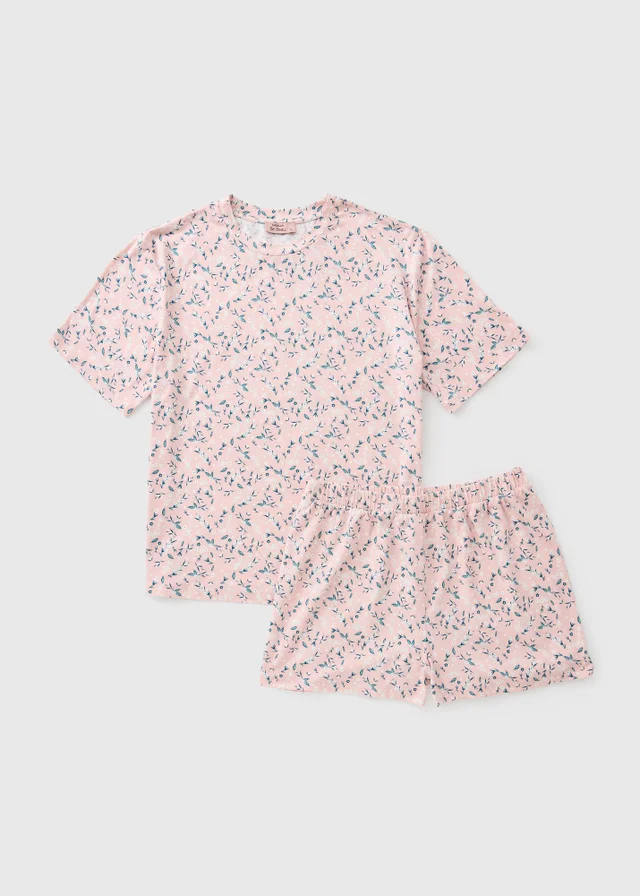 Pink Ditsy Floral Soft Touch Pyjama Set